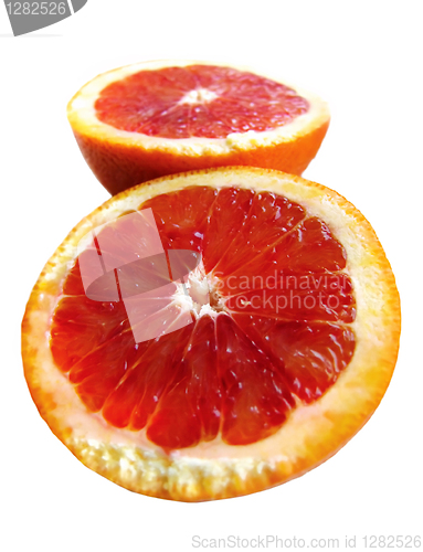 Image of cut red orange