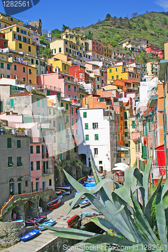 Image of Italy. Cinque Terre. Riomaggiore village 