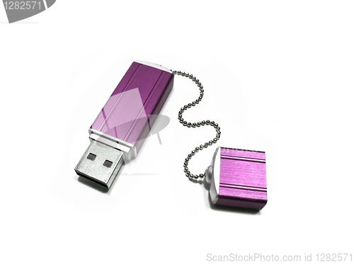 Image of flash drive isolated on white
