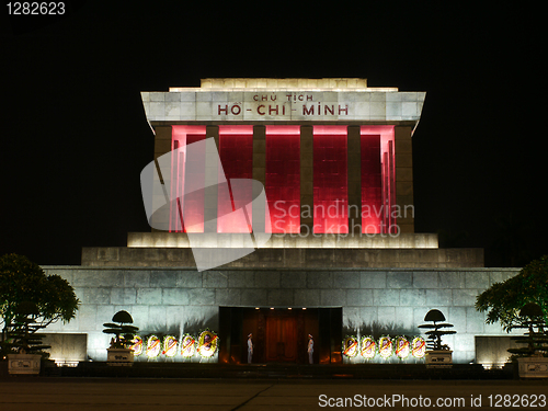 Image of The Ho Chi Minh Mausoleum in Hanoi, Vietnam