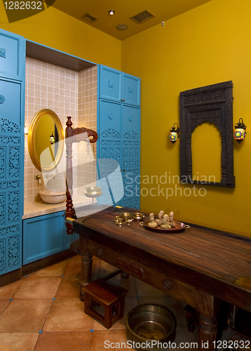 Image of cabinet for  indian ayurvedic  massage