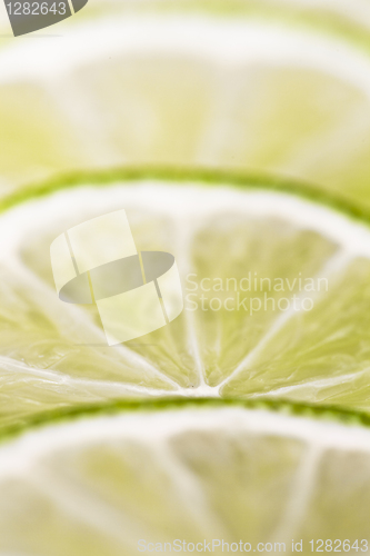 Image of Slices of lime fruit