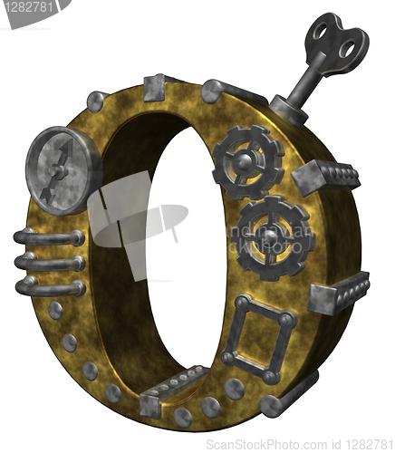 Image of steampunk letter o