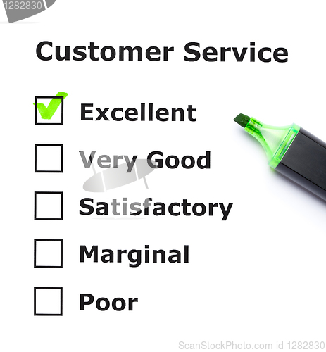 Image of Customer service evaluation