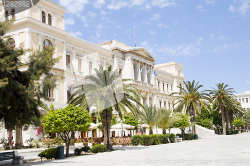 Image of Ermoupolis Town Hall Syros Greece Cyclades island