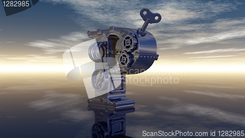 Image of letter p machine