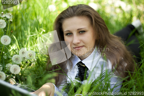 Image of girl with laptop