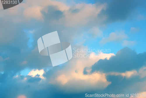 Image of evening sky background