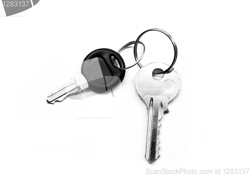 Image of keys on white