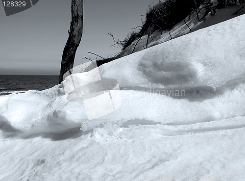 Image of bank of snow;