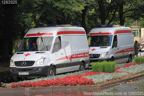 Image of ambulances