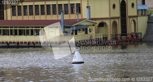 Image of buoy on the River