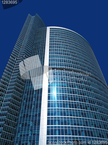 Image of modern business skyscraper