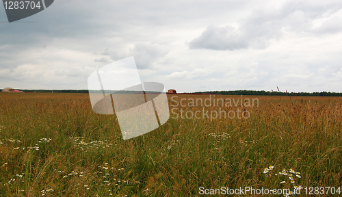 Image of country house in fields