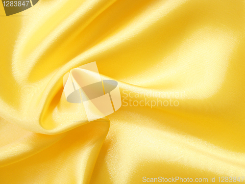 Image of Smooth elegant golden silk can use as background 
