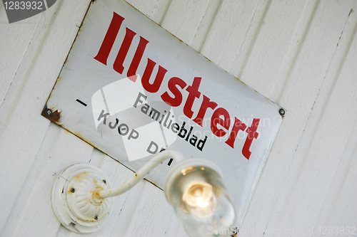 Image of Old Norwegian Magazine Sign