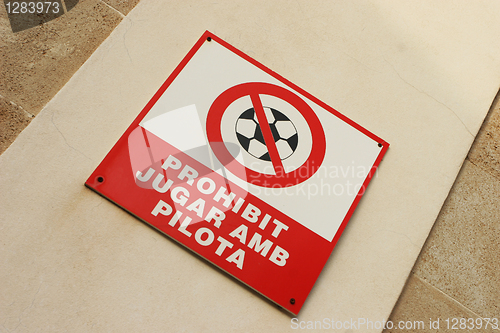 Image of Football Prohibited