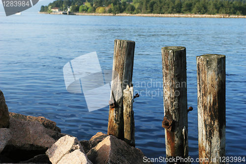 Image of Poles in the Water