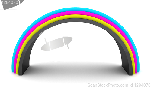 Image of CMYK rainbow
