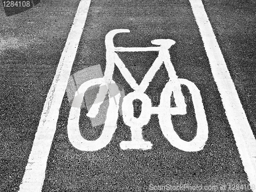 Image of Bike lane sign