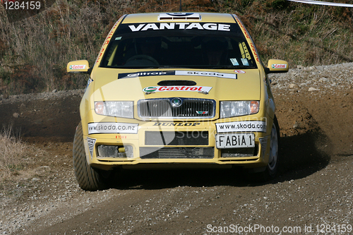 Image of Skoda rally car