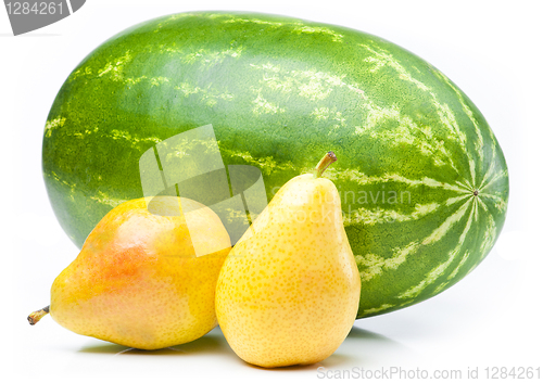 Image of Watermelon and pears.