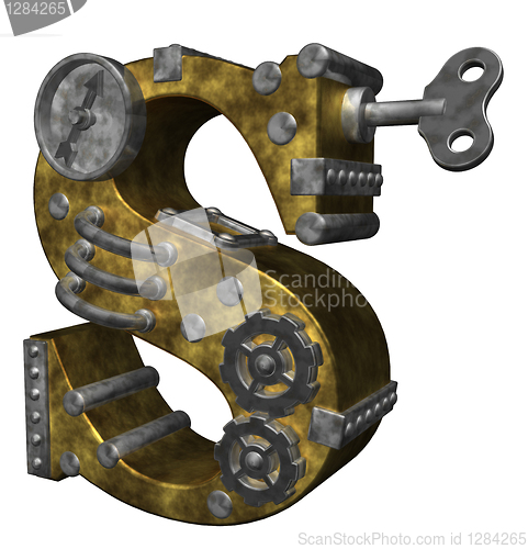 Image of steampunk letter s