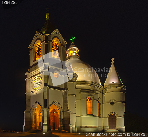 Image of Sameiro santuary at night