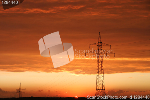 Image of view of cables on pylon