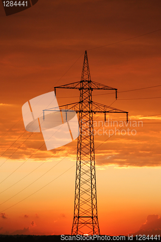 Image of view of cables on pylon