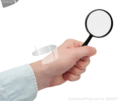 Image of Magnifying Glass in Hand