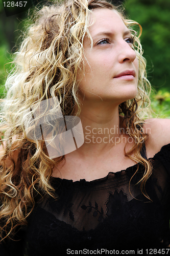 Image of Portrait of a beautiful blond woman