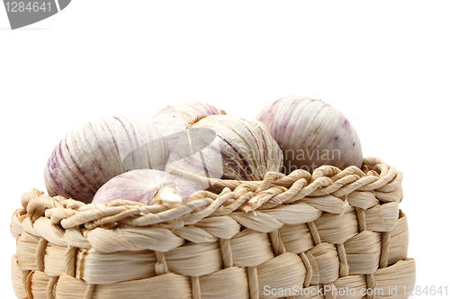 Image of garlic isolated on white