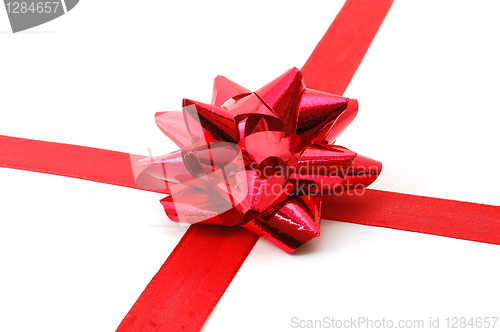 Image of Christmas Gift with ribbon