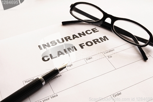 Image of insurance claim form