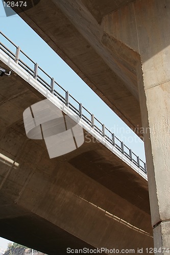 Image of under side of a bridge