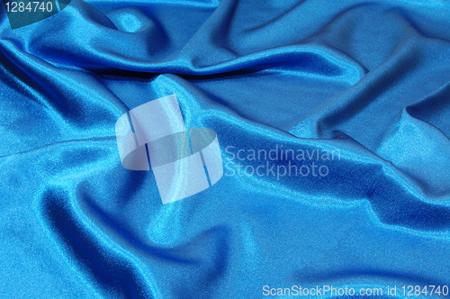 Image of blue satin background