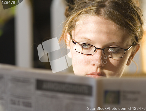 Image of Young lady reading