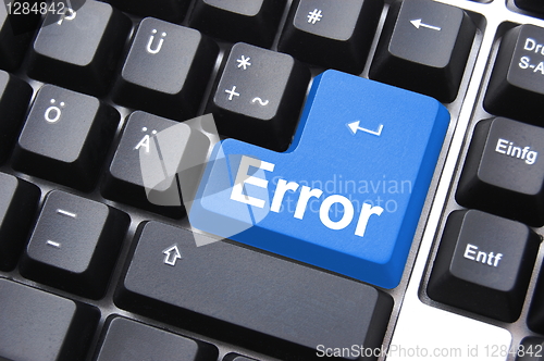 Image of error button