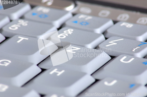 Image of keyboard of laptop computer