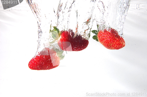 Image of strawberry splash