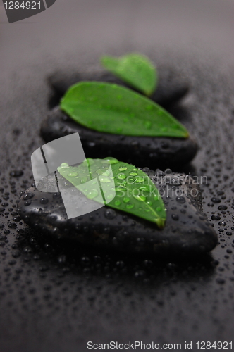 Image of zen stone wellness concept