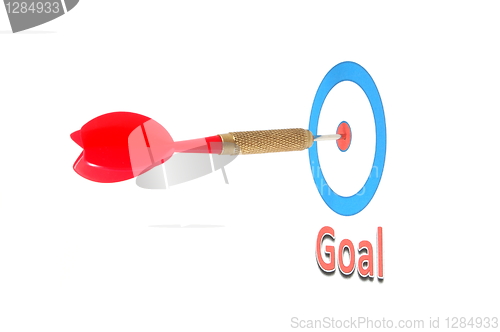 Image of dart arrow hit the goal