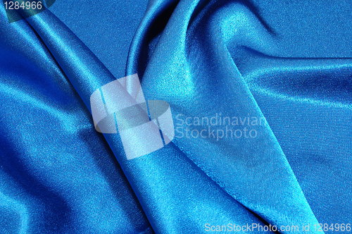 Image of blue satin background