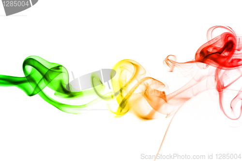 Image of abstract rainbow smoke