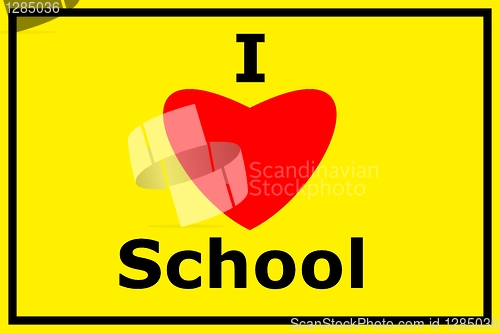 Image of i love school