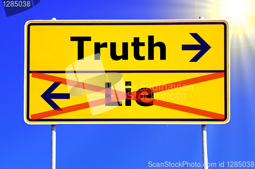 Image of truth or lie