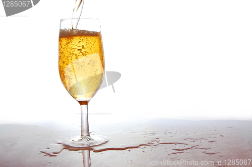 Image of glass of fresh beer