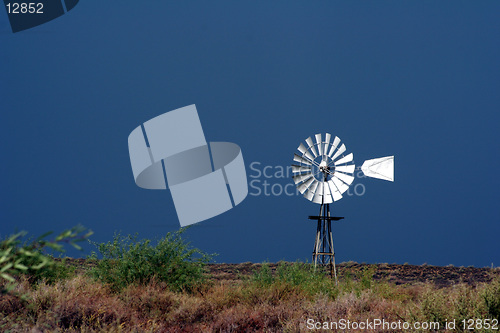 Image of Windmill after thunder storm