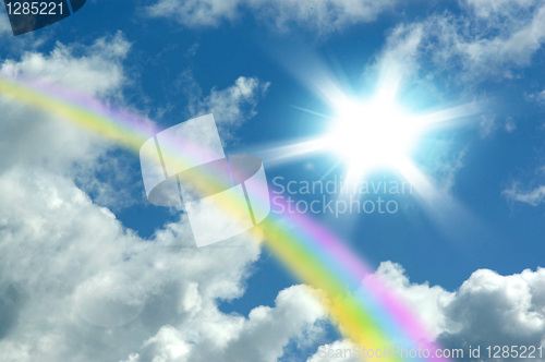 Image of sunny sky background